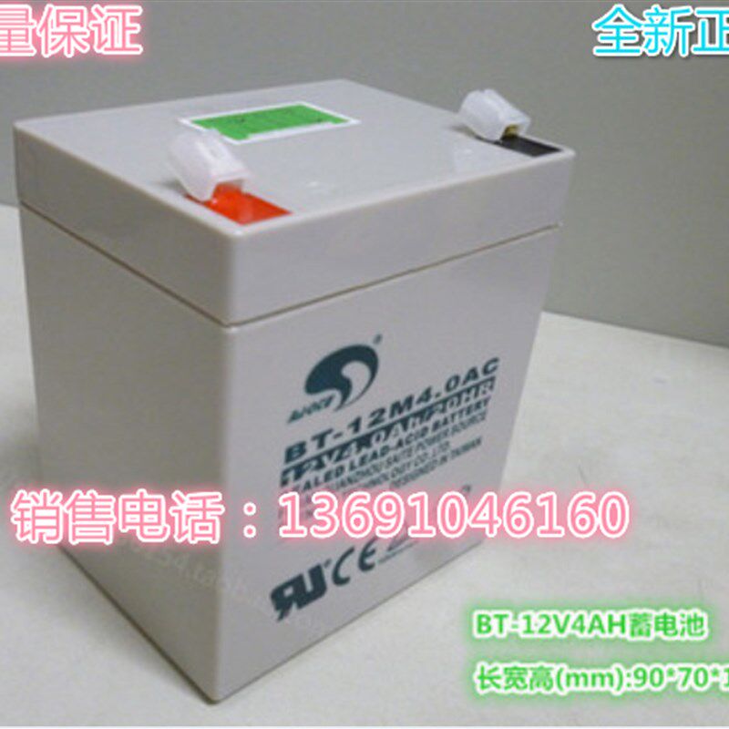 供应赛特蓄电池BT-12M4.0AC电池主机12V4.0Ah/20HR消防机柜专用