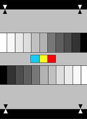 NHK11灰阶高级分辨率清晰度测试卡像素估算Steps Grayscale Chart