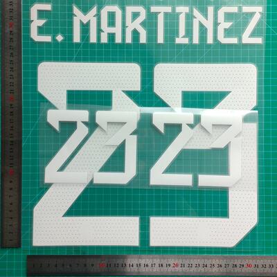 2022-星阿根廷守门员 成人装 B货 2#E.MARTINEZ球衣号字母烫画