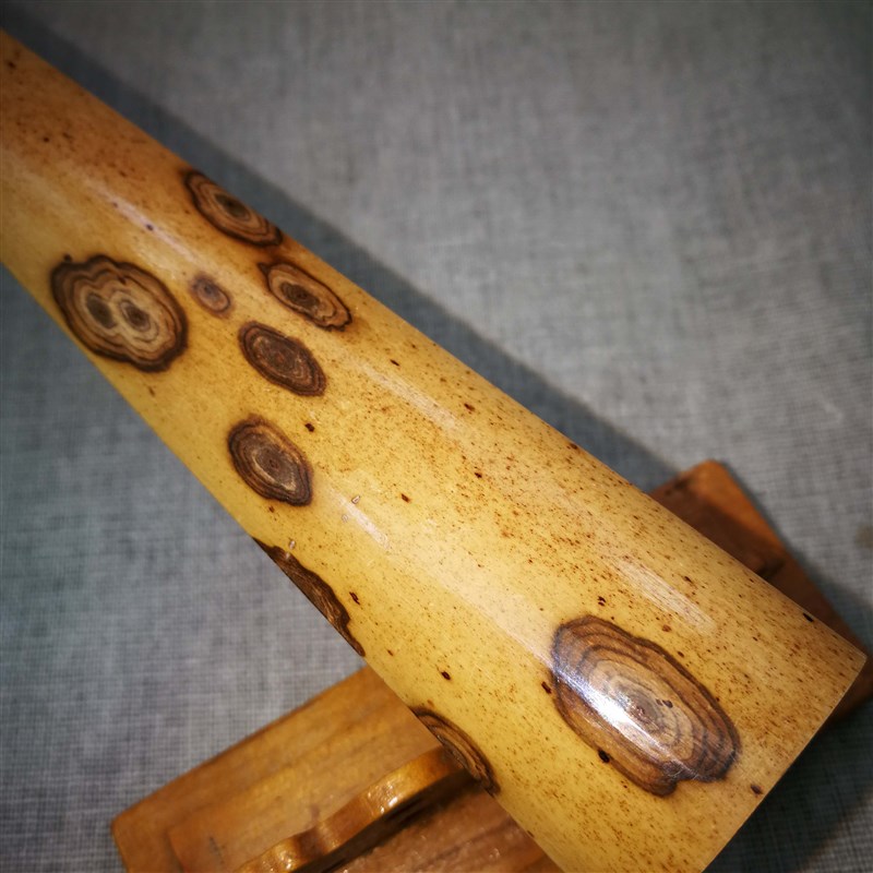 精品湖南老梅鹿折扇水滴头10寸15方排口3.0白花苏工文玩 储德元制