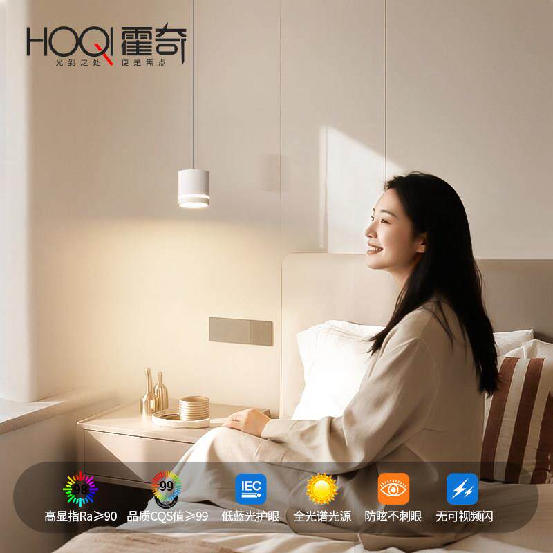 全光谱2可升降线小吊灯20HQ-AD2385新款极简现简约玄关卧室床头护