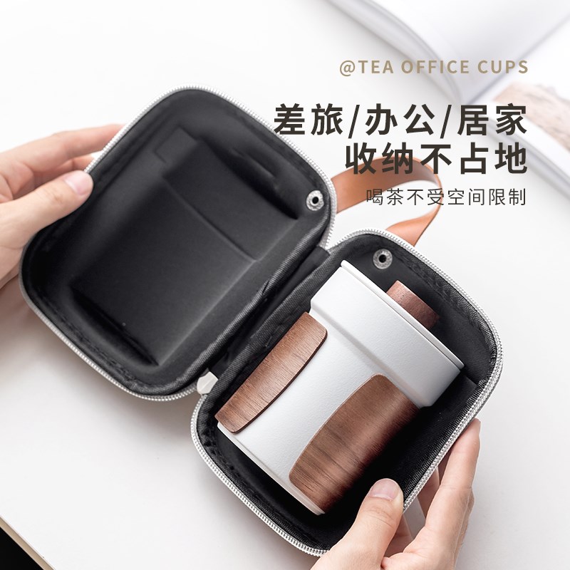 陶瓷杯子马克杯带盖情侣定制办公室泡茶杯茶水分离个人专用随手杯