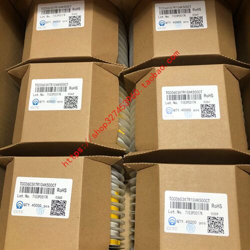 TCC0603X7R104K500CT 0603 贴片电容 100NF 0.1UF 10% 50V 1盘4K
