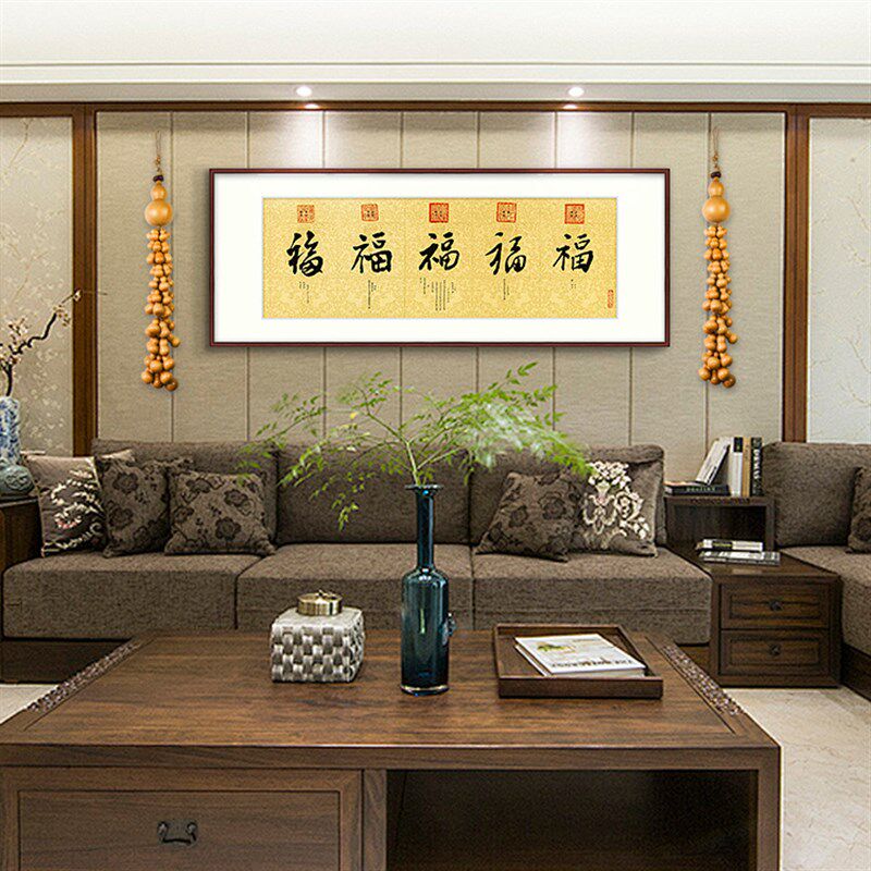 特色手工田园天然玲珑宝葫芦串家居客厅玄关办公室挂饰精致高档