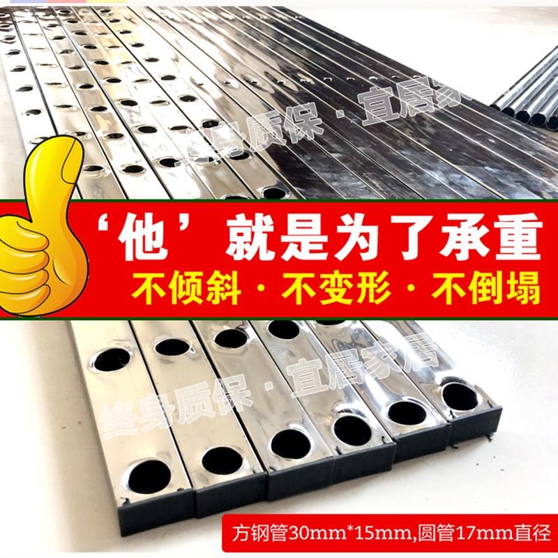 家用不锈钢简易布艺衣柜钢管加粗加固结实耐用组装多挂衣钢架金属