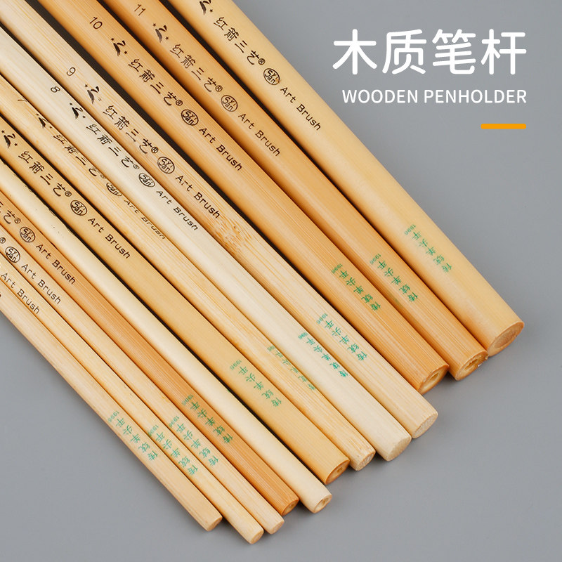 羊毛油画水粉笔水粉水彩颜料笔画笔单支平头扁头画笔刷油画笔专用
