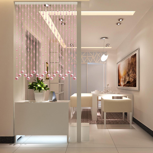 水晶葫芦珠帘隔断门帘装饰玄关厨房厕所卧室成品帘屏风挂帘免打孔