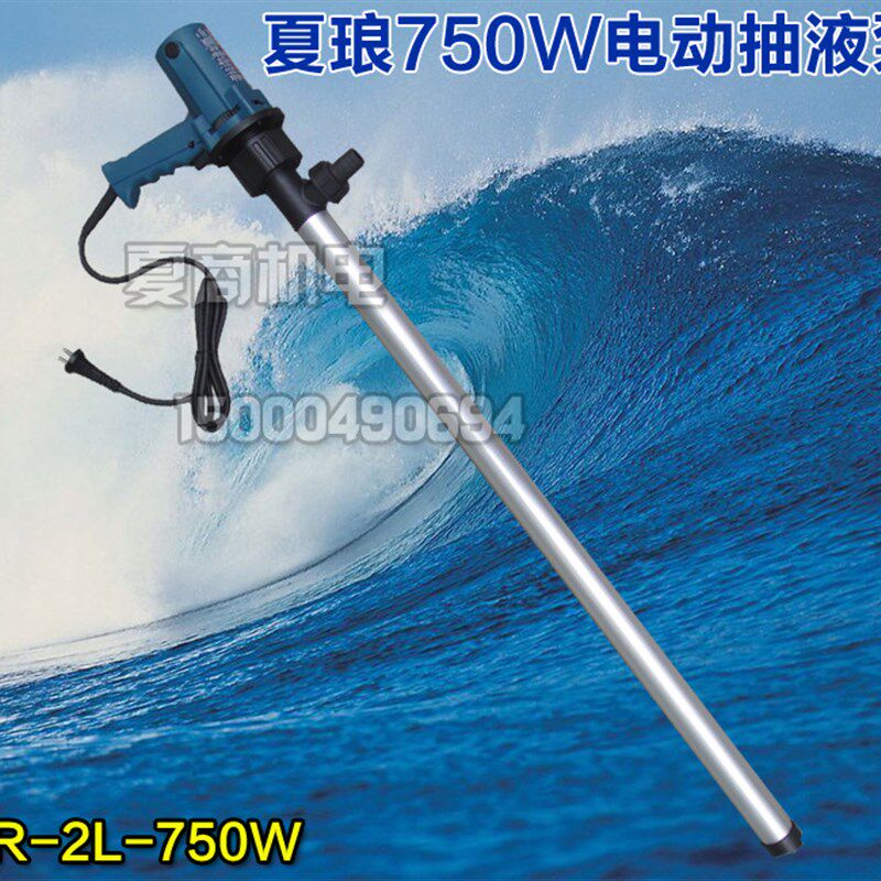 夏琅手提式电动抽油泵220V12V24V油桶泵柴油泵抽油器加油泵加油机