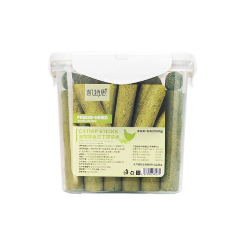 凯特思冻干猫草棒猫薄荷猫草粒化毛棒猫咪小零食清新口气磨牙洁齿