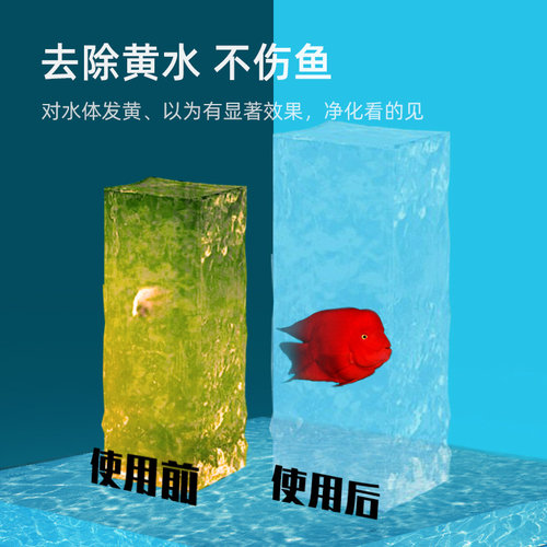 鱼缸专用蛋白棉滤材除黄水除臭 水族净化过滤棉与磁力宝搭配使用