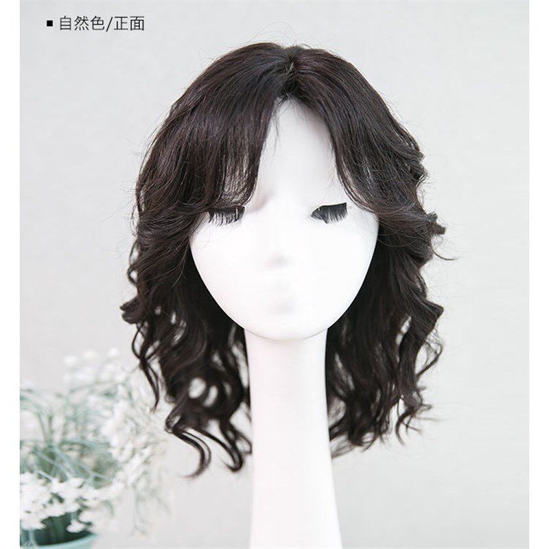 假发女长发大波浪中长卷发真人发丝中老年妈妈发型自然全头套式