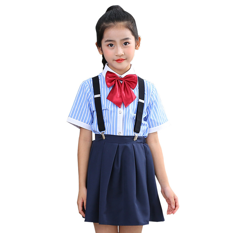 六一大合唱演出服幼儿园女童背带短裙诗朗诵表演服装儿童礼服套装