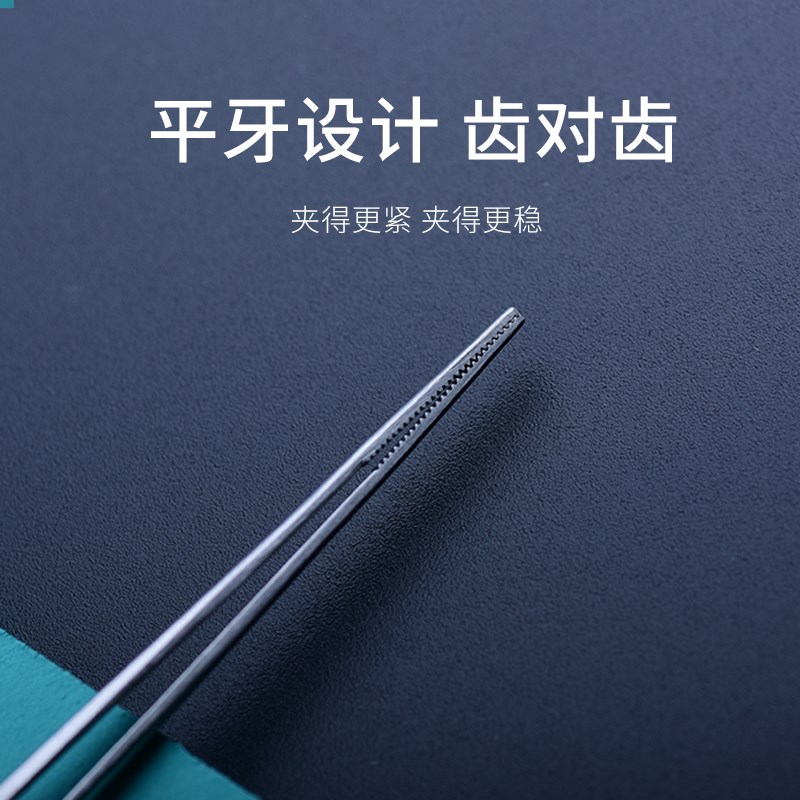 采耳工具枪状20CM手工打磨弯镊子掏耳长夹子耳鼻喉镊子细头耳屎夹