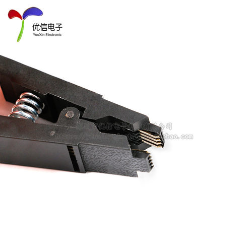 SOIC8 SOP8测试夹子 sop8免拆芯片测试烧录夹子 宽窄体通用