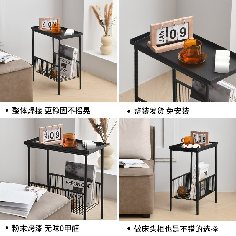 铁梵铁艺客厅沙发边几边柜艺术角几卧室床头桌边桌阳台迷你小茶几