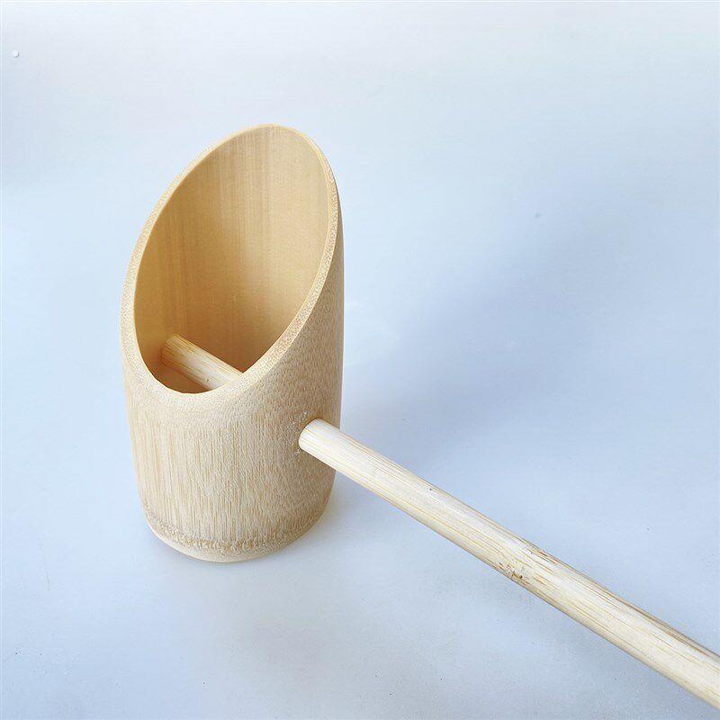 手工斜口豆浆勺带鸭嘴的竹勺商用汤勺粥勺竹水舀茶勺茶艺勺不洒水