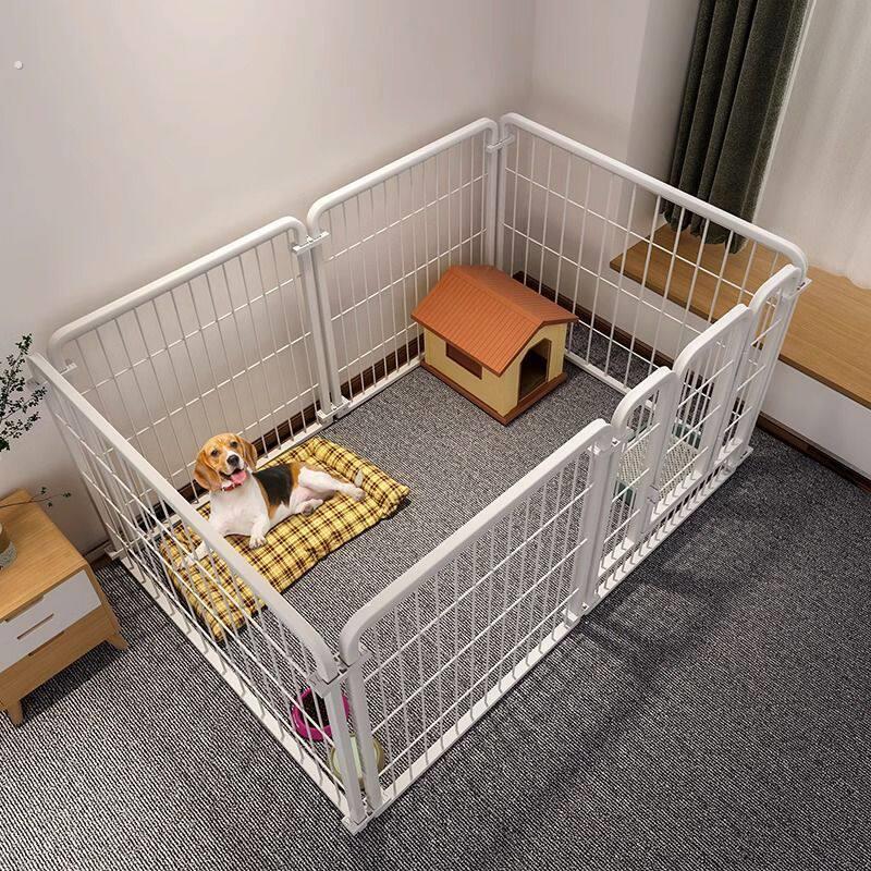 狗狗笼子狗围栏家用室内中大型犬狗笼子宠物栅栏自由组合带隔离门