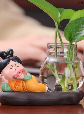 唐仕女可爱桌面房间装饰摆件客厅茶桌办公室博古架电视柜创意摆设