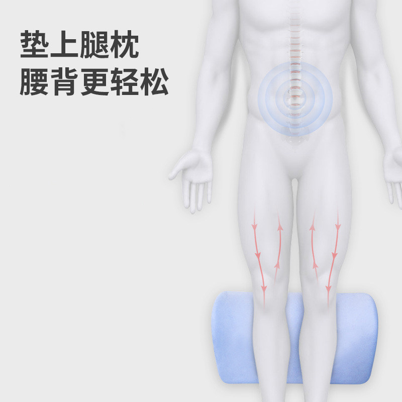骨盆前倾睡觉神器大腿垫膝枕架 盆骨放松抬脚睡姿调整枕 居家靠垫