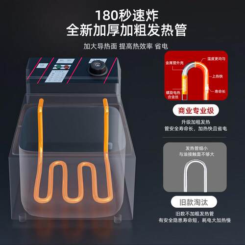 油炸锅关东煮机器煮面炉一体机商用三缸组合锅炸串设备摆摊电炸炉