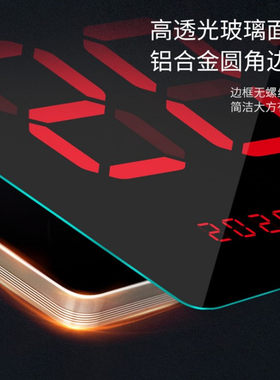 万年历创意电子钟客厅工厂办公虹泰led高端静音数码壁挂夜光钟表