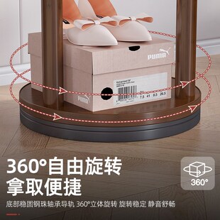 可旋转衣帽架落地挂衣架卧室置物架转角玄关入户临时衣架不占空间