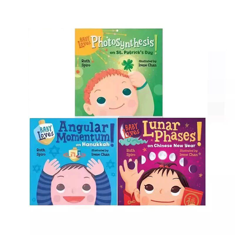 预售 英文原版 Baby Loves Science 宝宝爱科学 3册合售 萌萌的科学 节日庆典 STEAM科学绘本图画书