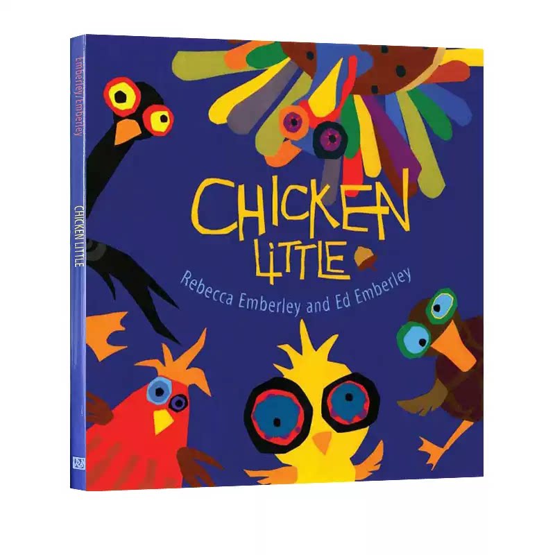 英文原版 Chicken Little 培养幼儿想象力 Ed Emberley 小鸡利肯全新改编 儿童英语启蒙童话故事绘本
