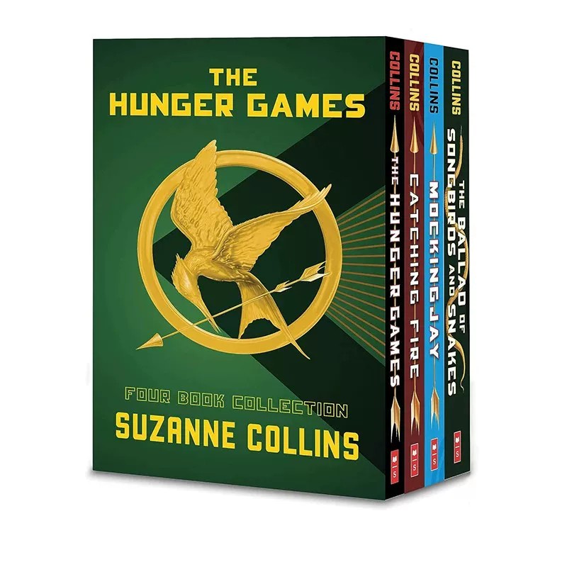 预售 英文原版 饥饿游戏 Hunger Games 4册盒装 饥饿游戏1-3+前传套装 Suzanne Collins 前传 鸣鸟与蛇的歌谣
