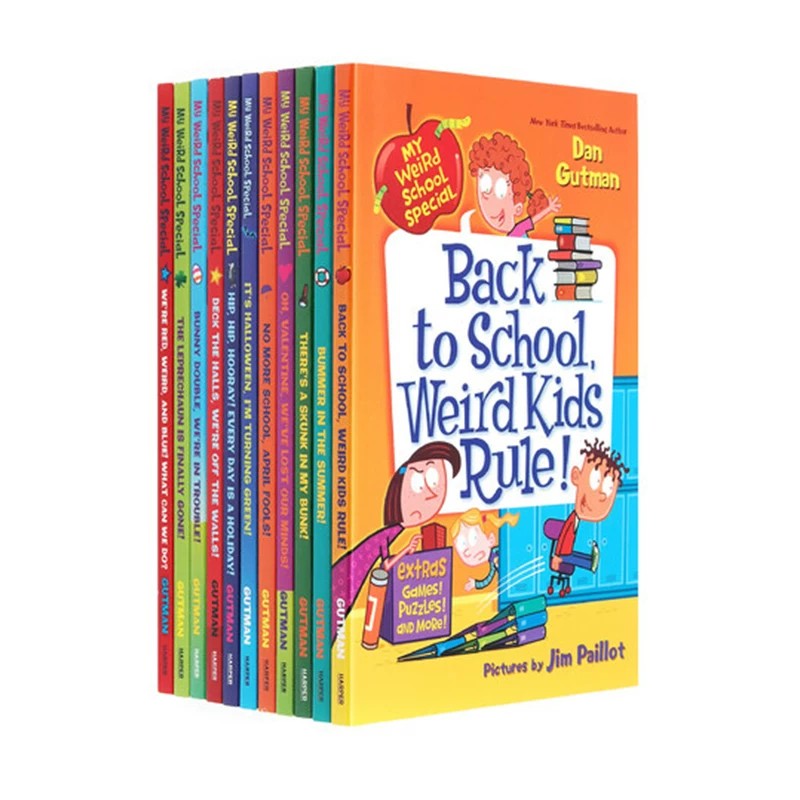 疯狂学校特别版11册 英文原版 My Weird School Special 11-book Pack 儿童初级章节桥梁书 校园幽默故事文字小说