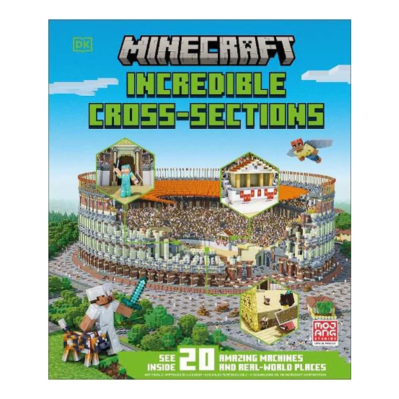 英文原版 Minecraft Incredible Cross-Sections 我的世界不可思议的剖面 游戏场景解析 建筑结构科普 益智启蒙绘本 DK 出品