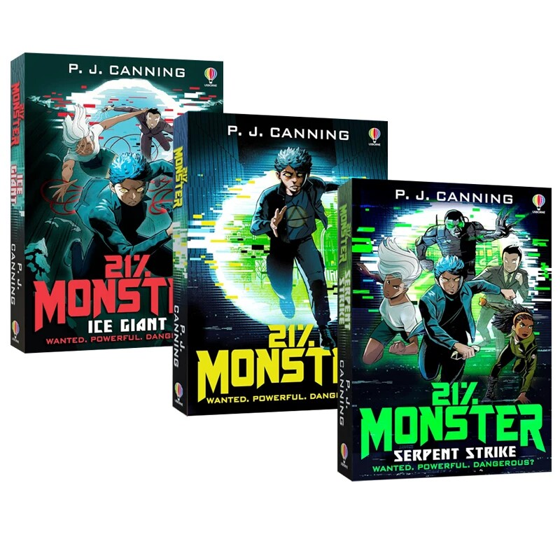 英文原版 21% Monster 21%怪兽系列 3册 儿童科幻冒险故事 外星人 青少年课外读物