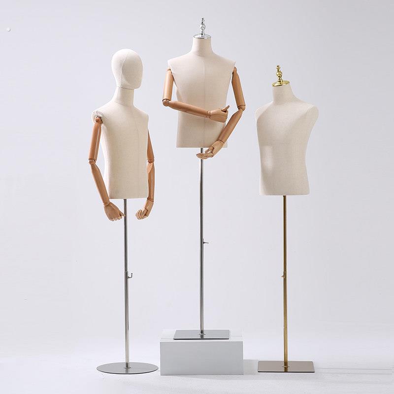 男模特道具展示架半身服装店橱窗西装全身人台假人模特展示架子