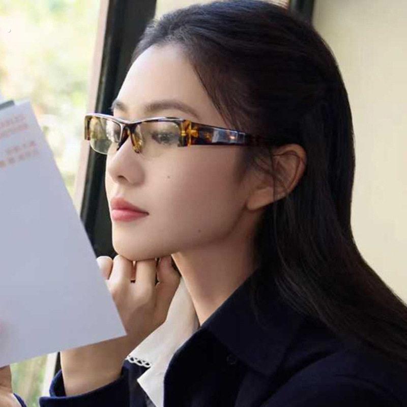 明星同款下半框痞帅酷眉线框小方形高质感个性平光镜素颜神器眼镜