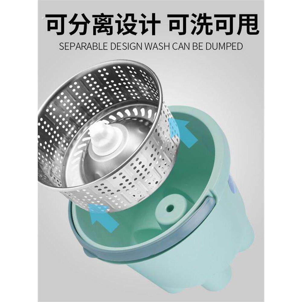 加厚甩桶家用拖把免手洗懒人拖把小神拖单桶拖把旋转拖把懒人拖把