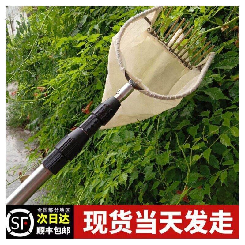 摘茶油果茶树籽酸枣神器摘柏籽工具伸缩杆加长杆小型果实采摘器