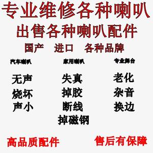 专业维修喇叭换边 换盆 修复音圈 专业舞台 汽车喇叭 扬声器 纸盆