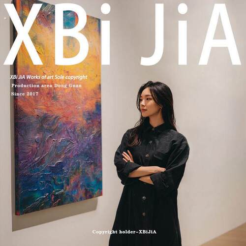 《霞影》高级感客厅装饰画肌理感画沙发背景墙画美式风景卧室挂画