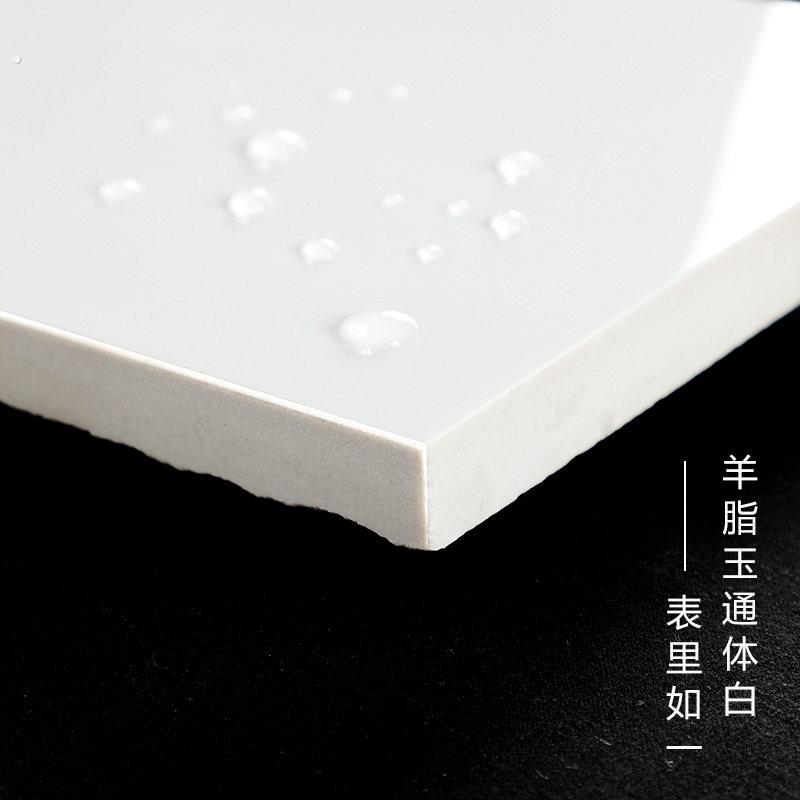 羊脂玉大理石瓷砖白色厨房化妆室壁砖柔光通体客厅地砖防滑地板砖