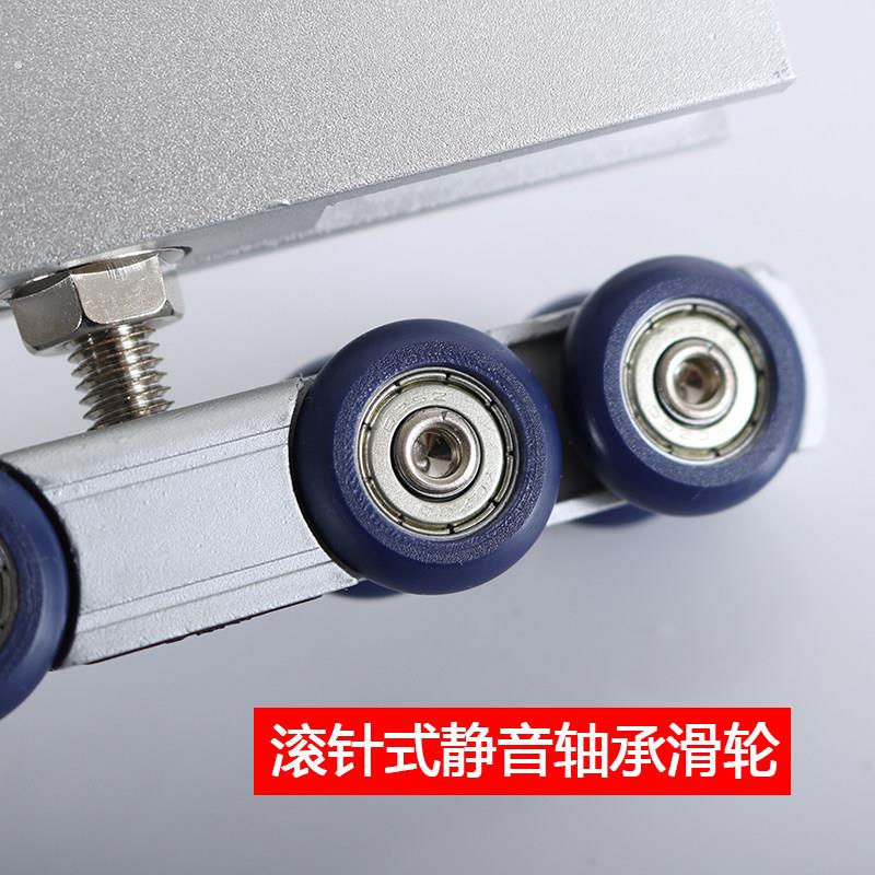 双向缓冲防夹手无框玻璃门吊轮静音移门吊滑上厨房吊滑轮阻尼吊轮