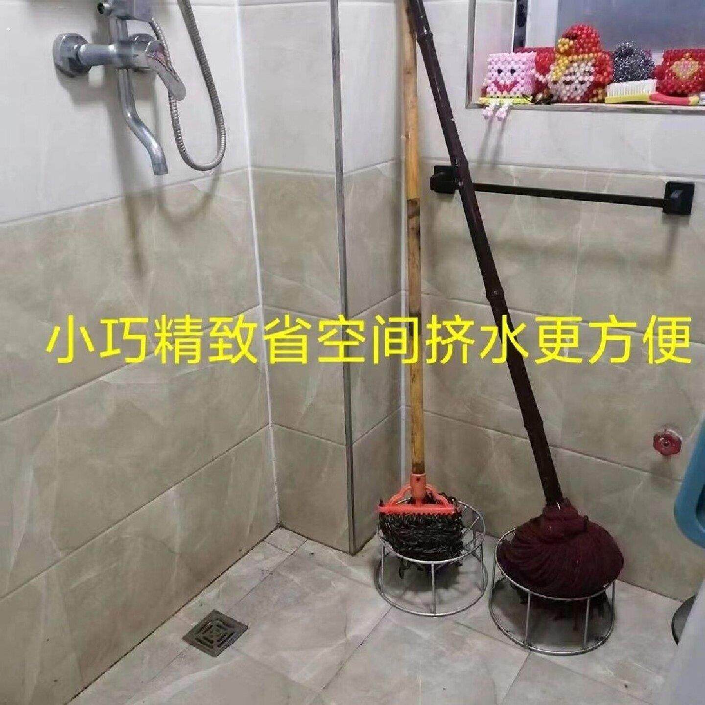 拖把挤水神器墩布拧干沥水桶结实耐用老式拖把脱水器圆拖把挤水器