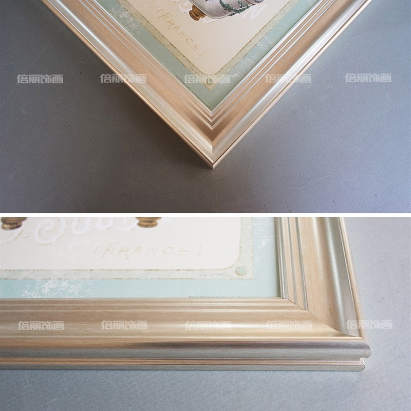 植物风景树林客厅沙发背景墙书房饭厅玄关家居店装饰画有框画银框