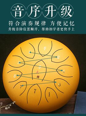 空灵鼓8寸11音c调3寸 6寸12寸初学无忧鼓钢舌鼓手碟鼓打击乐器