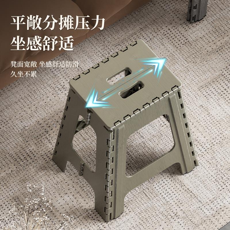 折叠凳便携式成人加厚户外塑料板凳家用餐桌折凳折叠不占空间高凳