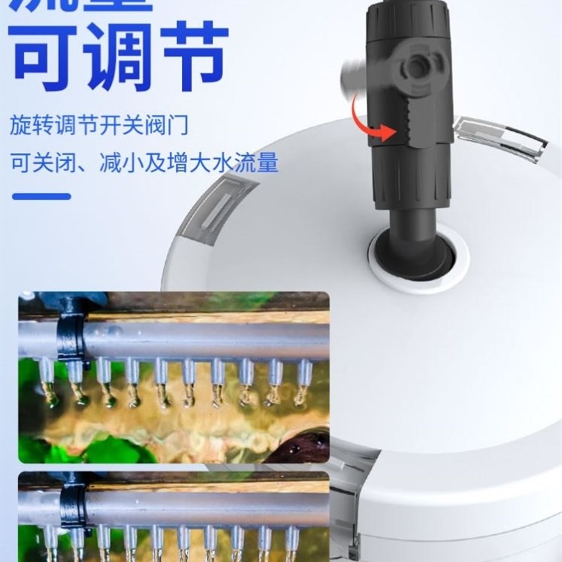 鱼缸过滤器净水循环三合一系统水泵周转箱免换水鱼池底滤整套养鱼