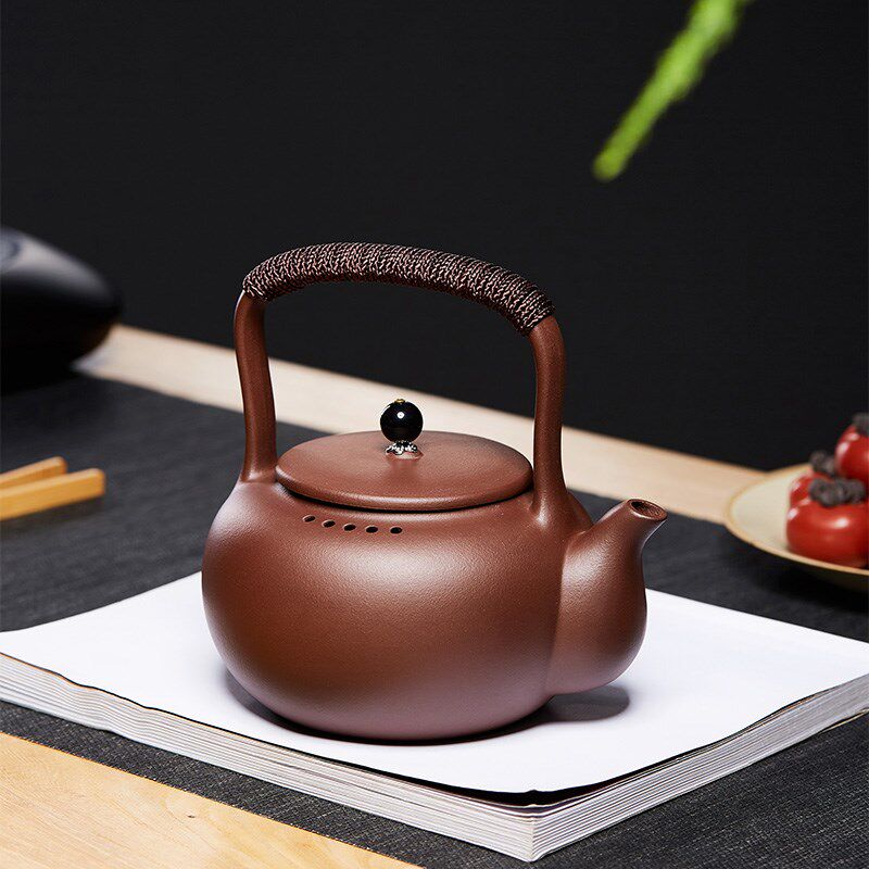 宜兴紫砂烧茶壶提梁煮茶烧水壶电陶炉煮水蒸茶器电热茶炉陶瓷茶具