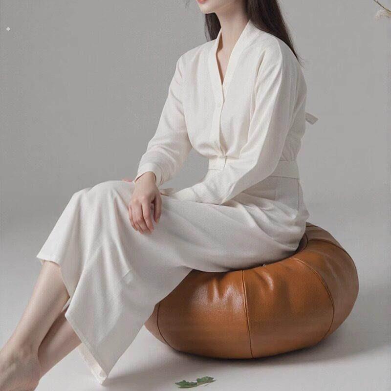 懒人沙发套无填充坐墩凳子收纳旧衣服自己填充沙发套布袋懒人沙发