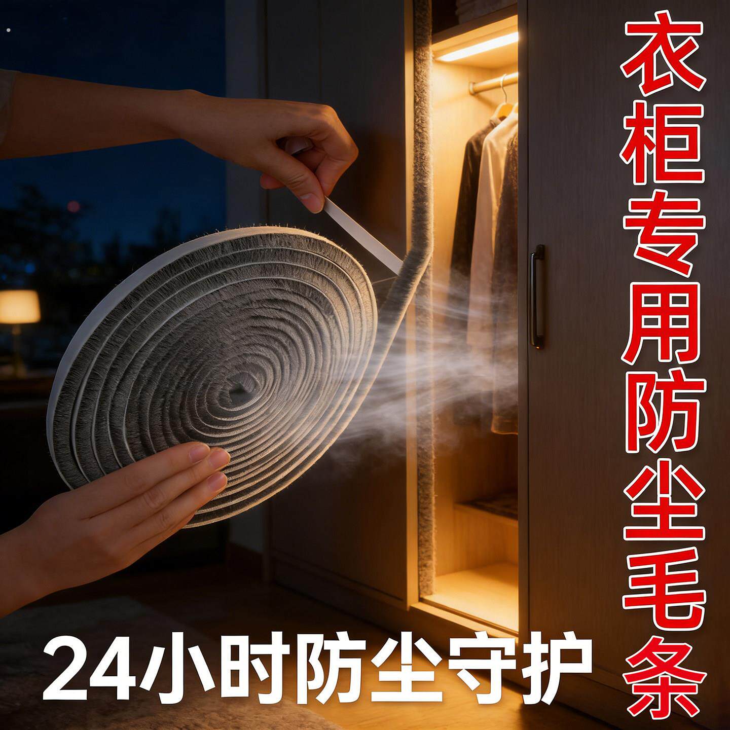 推拉门密封条移门窗户衣柜封条防尘条门缝防撞防尘减震缝隙门毛条