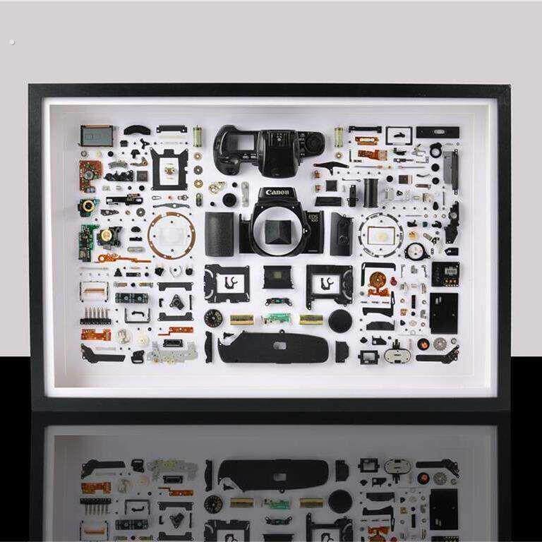 手机相机拆解相框模型画框标本拆机收藏展示立体装裱中空立体相框