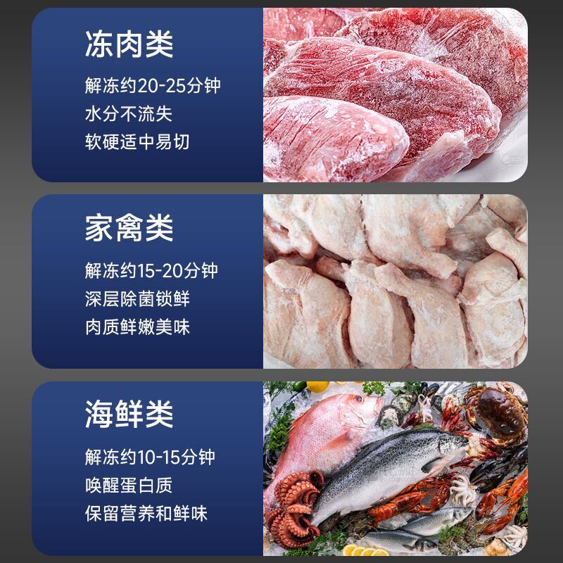 快速解冻神器 家用导热板盘多功能全自动食物化冻神器 解冻机商用